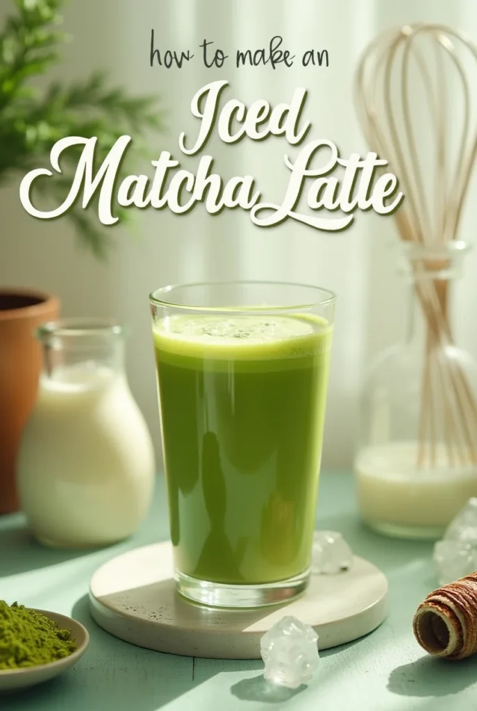 how to make an iced matcha latte