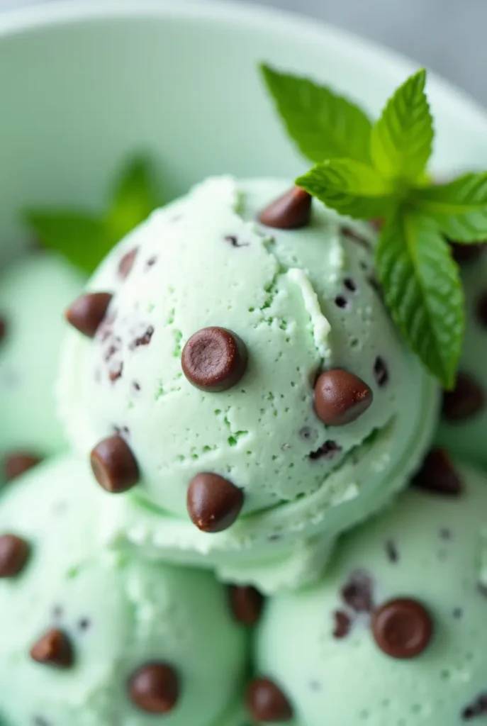 Mint Chocolate Chip Delight Ice Cream 1