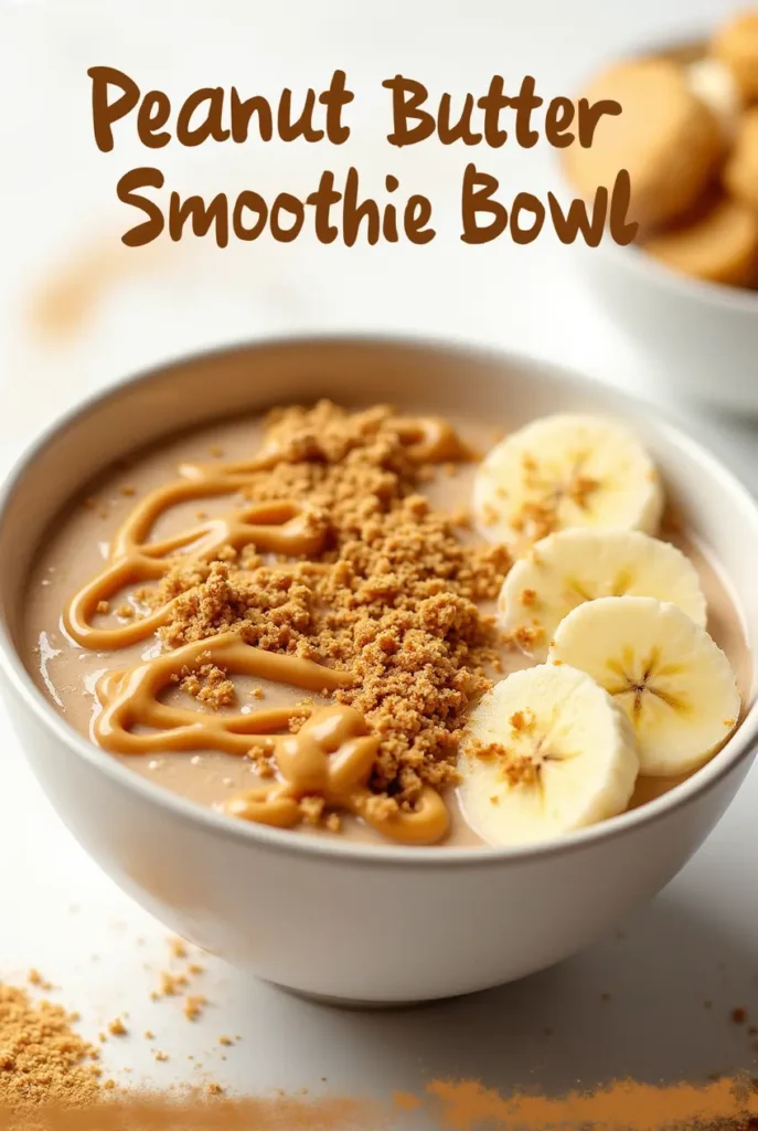 Peanut Butter Protein Smoothie Bowl