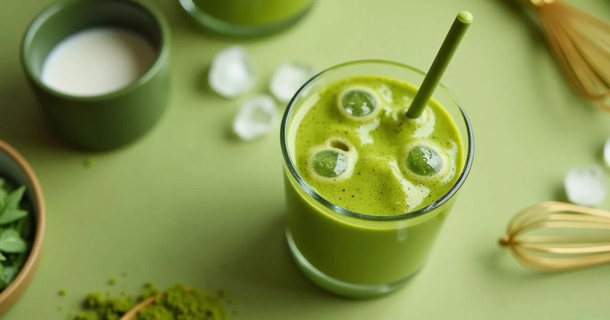 how to make an iced matcha latte