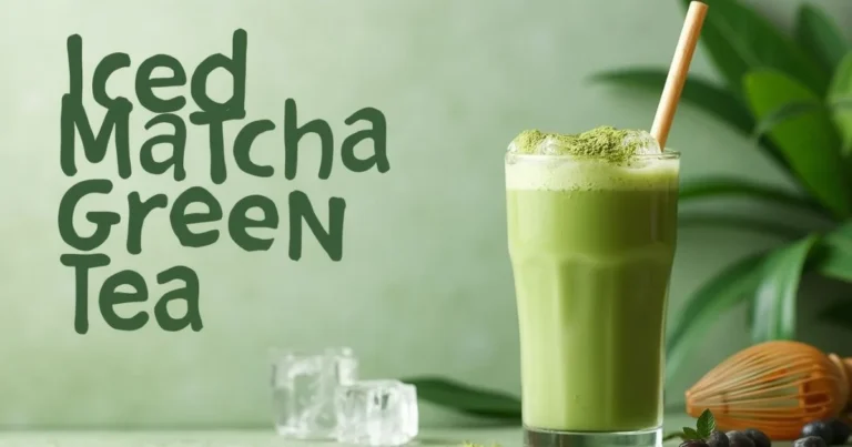 iced matcha green tea