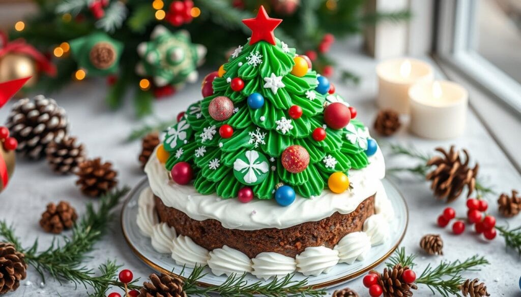 Christmas Tree Cake Decorating Techniques