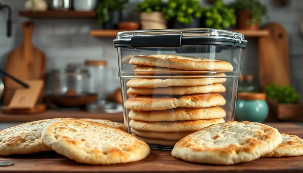 Flatbread storage