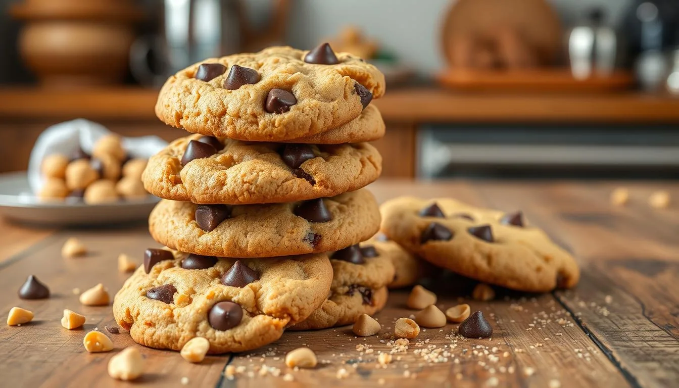 peanut butter chocolate chip cookies no brown sugar