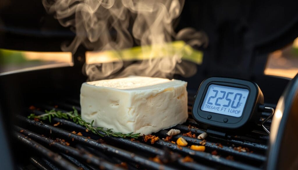 smoked cream cheese temperature