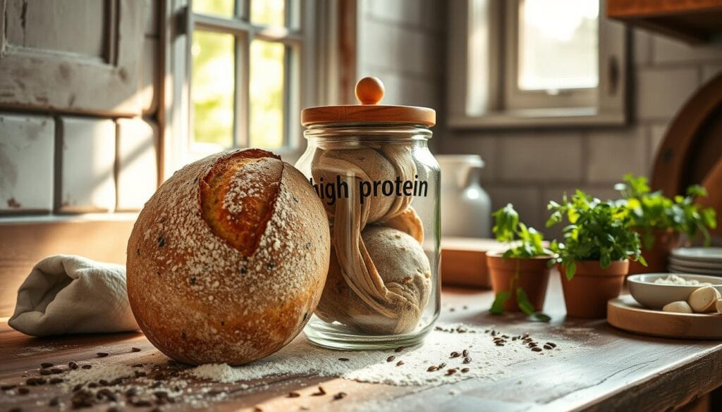 storing protein bread