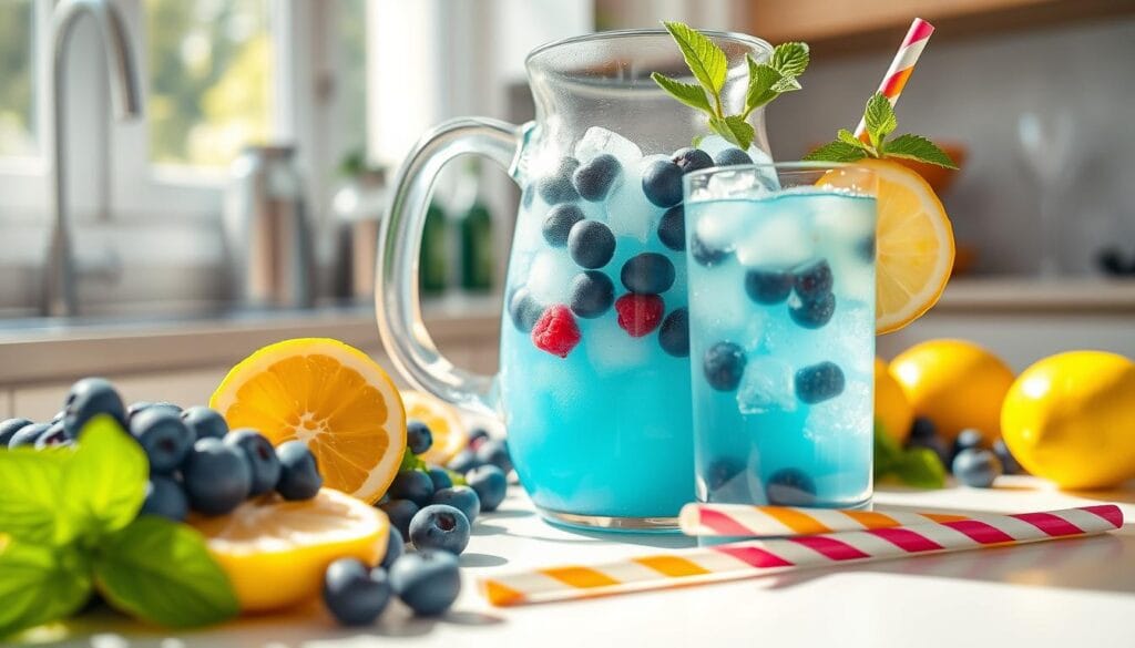 Blue Raspberry Lemonade Preparation