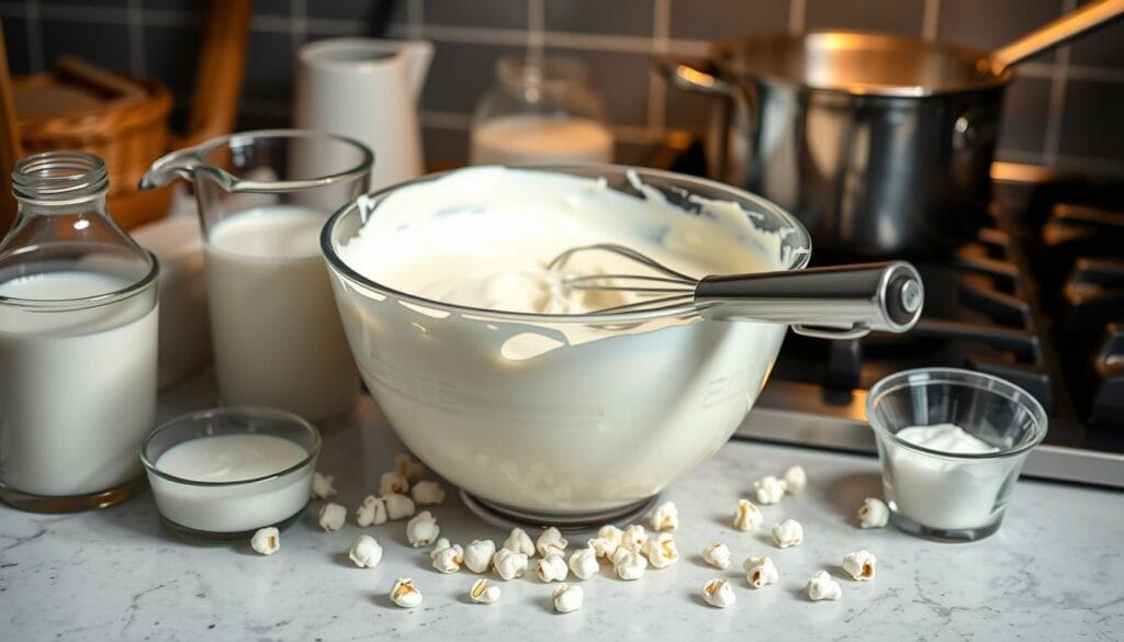 Homemade Ice Cream Base Preparation