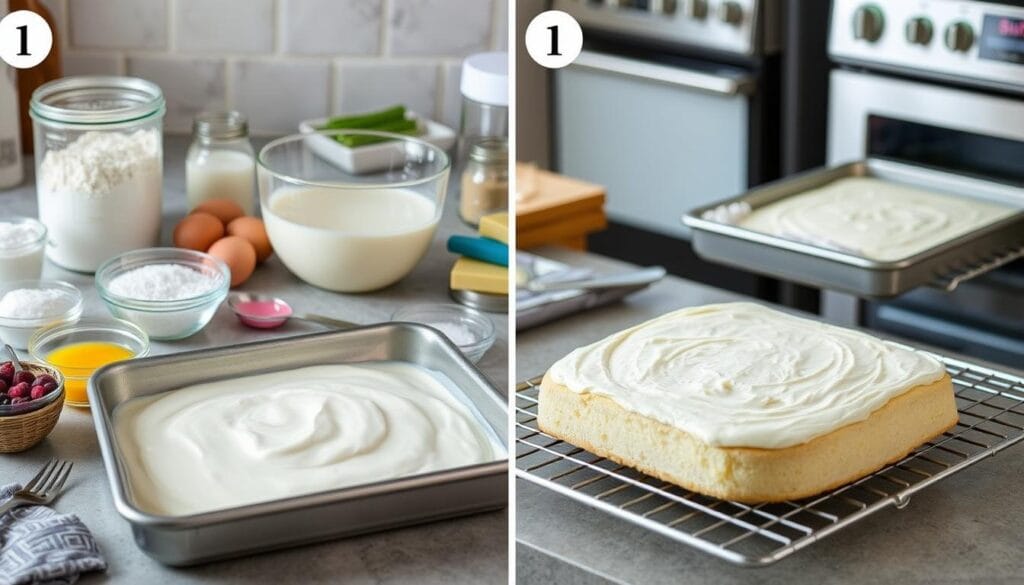 Kefir Sheet Cake Preparation Steps