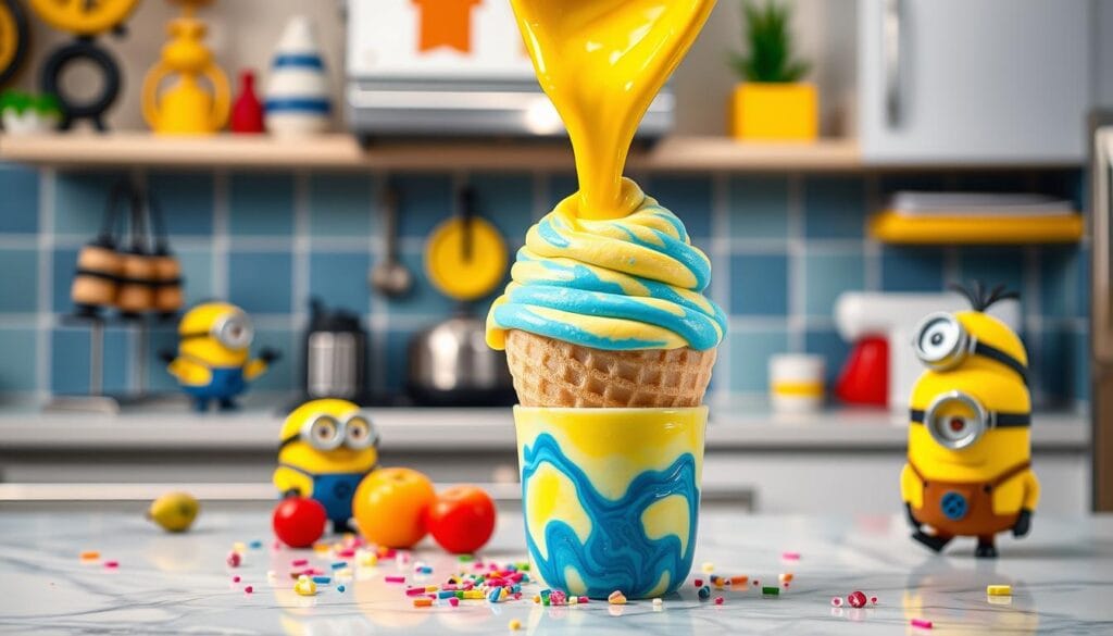 Minion Ice Cream Recipe Preparation