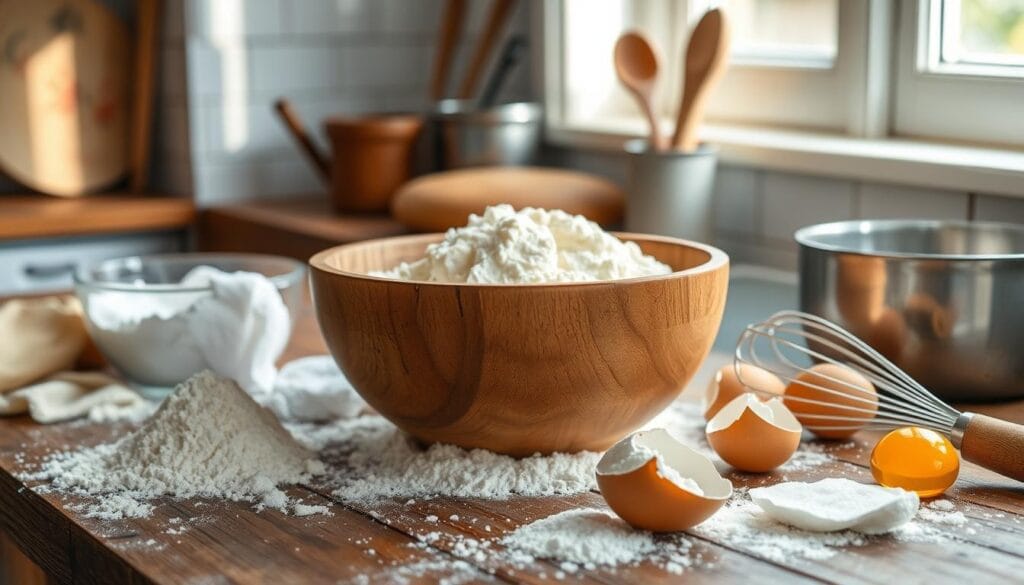 Sourdough cake base preparation