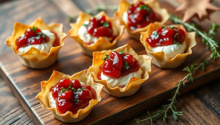 cranberry recipes for thanksgiving cups phyllo dough goat cheese